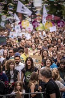 Berlin, 31.05.2024. Climate strike by Fridays For Future with over 13, 000 mostly young people in