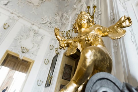 White Hall, Wuerzburg Residence, UNESCO World Heritage Site, Wuerzburg, Lower Franconia, Franconia,