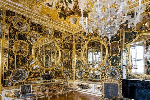 Hall of Mirrors, Wuerzburg Residence, UNESCO World Heritage Site, Wuerzburg, Lower Franconia,