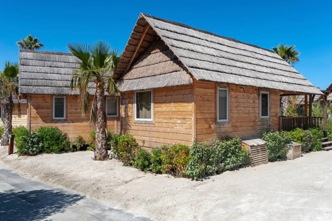 Holiday home development on the beach Plage de Port Grimaud, Port Grimaud, Var, Provence-Alpes-Cote