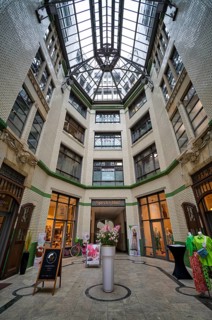 Specks Hof, shopping arcade, mall, shopping centre, shopping arcade, Leipzig, Saxony, Germany,
