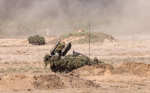 The Ozelot light air defence system, photographed during the NATO Steadfast Defender large-scale