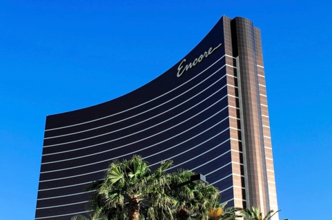 Las Vegas, Nevada, USA, North America, High-rise building of the Encore Hotel in Las Vegas,