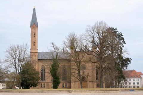 Castle Church, Castle Garden, Neustrelitz, Mecklenburg-Vorpommern, Germany, Europe