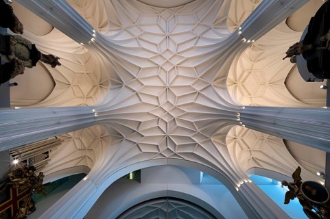 Interior photo Paulinum, ceiling construction, ceiling, University Church of St Pauli, University