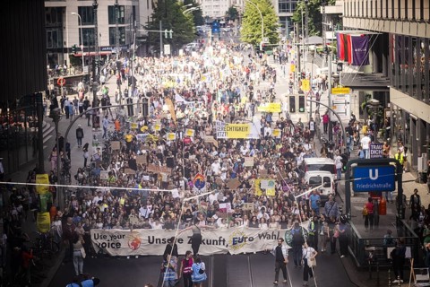 Berlin, 31.05.2024. Climate strike by Fridays For Future with over 13, 000 mostly young people in