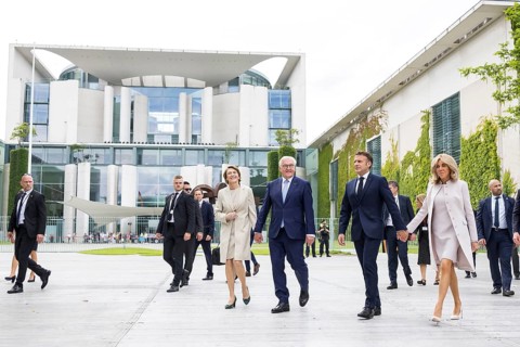 Frank-Walter Steinmeier (President of the Federal Republic of Germany) with his woman Elke