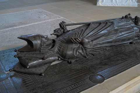 Tomb figure of Bishop Heinrich II Bochholt, Luebeck Cathedral, Muehlendamm, Luebeck,