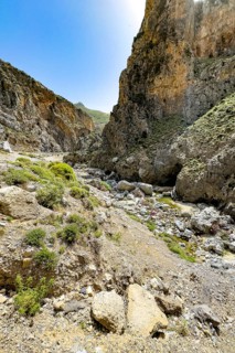 View from popular viewpoint in gorge of Kourtaliotiko Kourtalioti Kourtaliotiko Gorge Kourtialoti