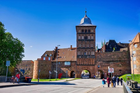 Burgtor, Hanseatic City of Luebeck, Schleswig-Holstein, Germany, Europe
