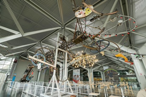 The Luminator, work of art by Jean Tinguely, EuroAirport Basel Mulhouse Freiburg, Basel,