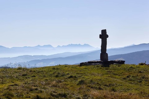 Saualpe, view to the Karawanken, Carinthia, Austria, Europe