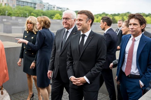 Frank-Walter Steinmeier (President of the Federal Republic of Germany) and Emmanuel Macron