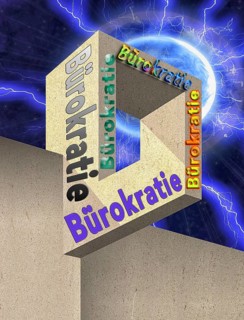 Symbolic image, German bureaucracy, EU bureaucracy, inefficiently cumbersome, expensive approval