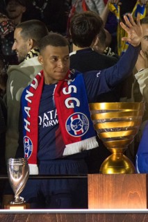 Football match, captain Kylian MBAPPE' Paris St Germain, saying goodbye to the Paris fans in his