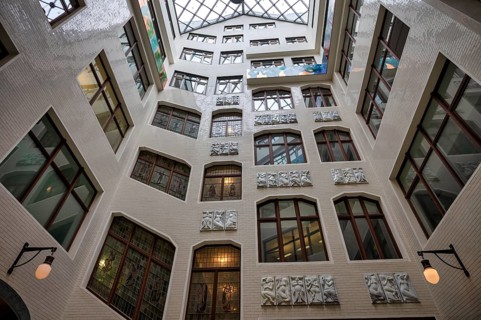 Specks Hof, shopping arcade, mall, shopping centre, shopping arcade, Leipzig, Saxony, Germany,