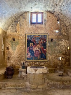 Old fountain in monastery Monastery fountain in UNESCO World Heritage Site historic orthodox