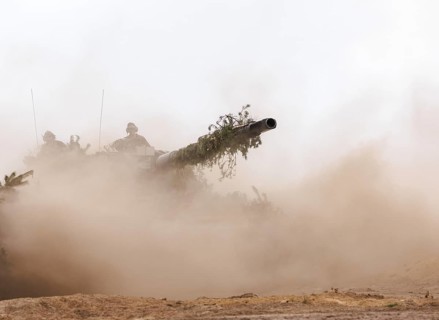 A Leopard 2 main battle tank, photographed during the NATO Steadfast Defender exercise and the