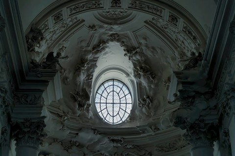 Interior view, Kollegienkirche, Salzburg, Salzburger Land, Austria, Europe