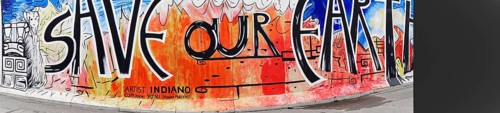 Graffiti on the Berlin Wall at the East Side Gallery, Berlin, Germany, Europe, A colourful graffiti