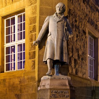 Heinrich Friedrich Karl Reichsfreiherr vom und zum Stein, statue at the town hall in Wetter (Ruhr),