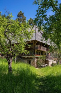 Traditionally built, old Black Forest house, Haldenhof, built around 1669, original location: