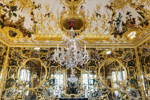 Hall of Mirrors, Wuerzburg Residence, UNESCO World Heritage Site, Wuerzburg, Lower Franconia,