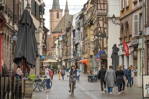 Grand'Rue, Old Town, Strasbourg, Departement Bas-Rhin, Alsace, France, Europe