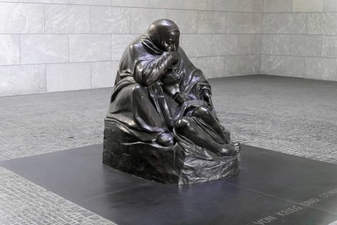 Pieta by Kaethe Kollwitz in the Schinkelbau Neue Wache unter den Linden in Berlin, Berlin, Germany,