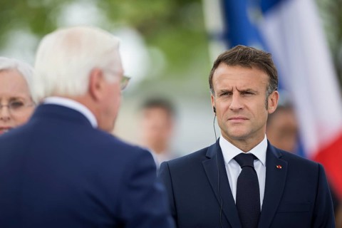 Frank-Walter Steinmeier (President of the Federal Republic of Germany) and Emmanuel Macron