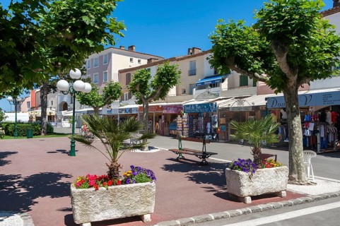 Marketplace with souvenir and bric-a-brac shops, Port Grimaud, Var, Provence-Alpes-Cote d Azur,