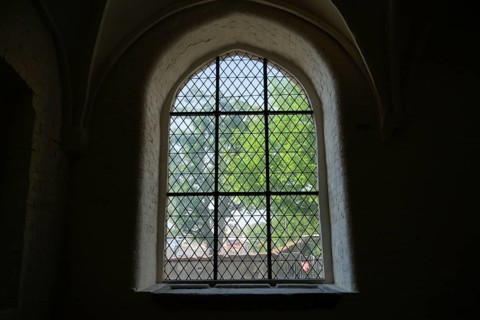 Window, Burgkloster as part of the European Hanseatic Museum, An der Untertrave, Luebeck,