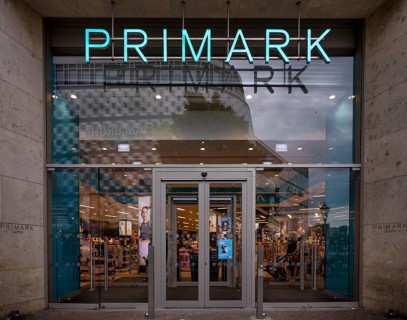Primark, logo, textile chain, clothing, department stores' chain, retail, shop, Leipzig, Saxony,