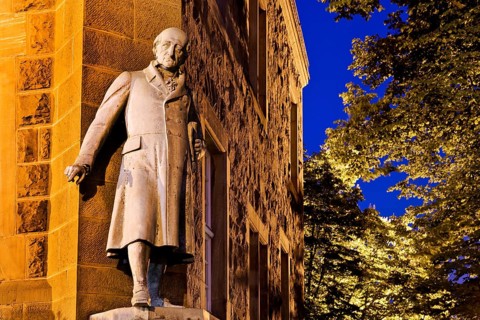 Heinrich Friedrich Karl Reichsfreiherr vom und zum Stein, statue at the town hall in Wetter (Ruhr),