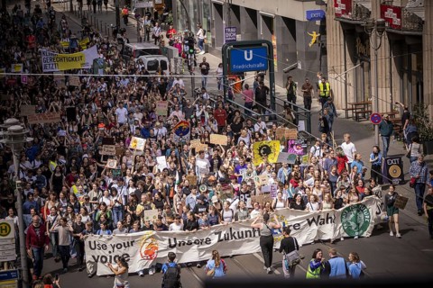 Berlin, 31.05.2024. Climate strike by Fridays For Future with over 13, 000 mostly young people in