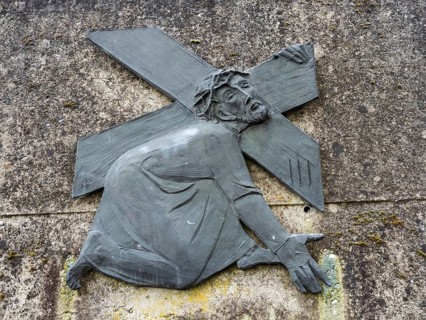 Sculpture, depiction of the Passion of Christ, Stations of the Cross, Frauenberg, Styria, Austria,
