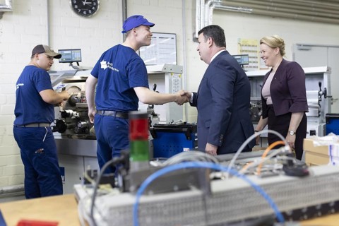 Hubertus Heil (SPD), Federal Minister of Labour and Social Affairs, and Franziska Giffey (SPD),