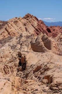 Rock formations in the Fire Canyon area at Valley of Fire State Park near Overton, Nevada, United