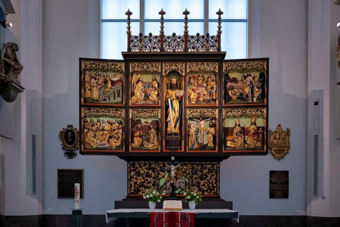 Interior view of the Pauline Altar, High Altar, Paulinum, University Church of St Pauli, University