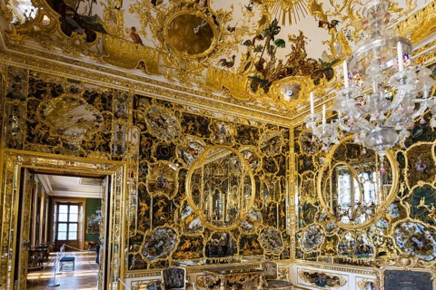 Hall of Mirrors, Wuerzburg Residence, UNESCO World Heritage Site, Wuerzburg, Lower Franconia,