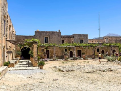 View of east wing of private residential wing Monks' residential building in UNESCO World Heritage