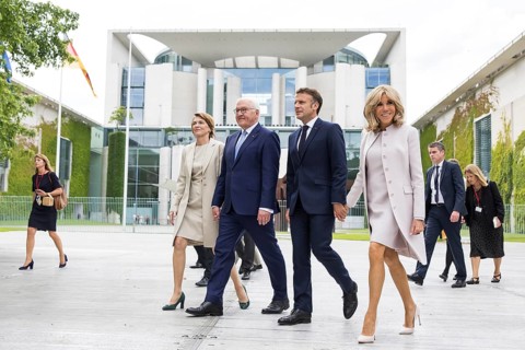 Frank-Walter Steinmeier (President of the Federal Republic of Germany) with his woman Elke