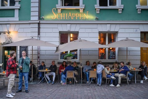 Gasthaus Schlappen, Beim Martinstor, Loewenstrasse, Freiburg im Breisgau, Baden-Wuerttemberg,