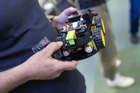 A robot, taken during a visit to the Berliner Wasserbetriebe training centre in Berlin, 29.05.2024