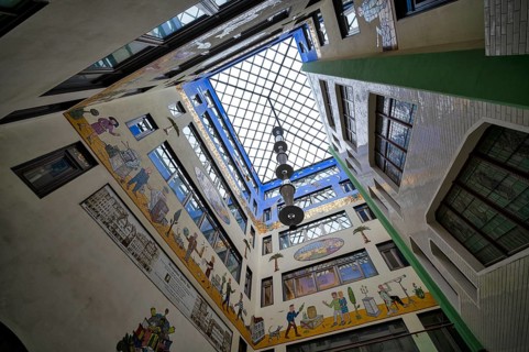 Specks Hof, shopping arcade, mall, shopping centre, shopping arcade, Leipzig, Saxony, Germany,