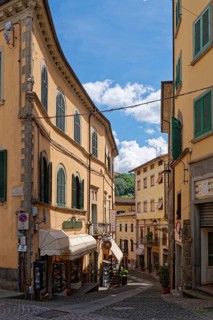 Historic old town centre of Castelnuovo di Garfagnana, Castelnuovo, Lucca, Tuscany, Italy, Southern