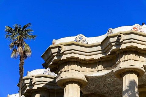 Antoni Gaudi, Park Guell, UNESCO World Heritage Site, Barcelona, Catalonia, Spain, Europe, Historic