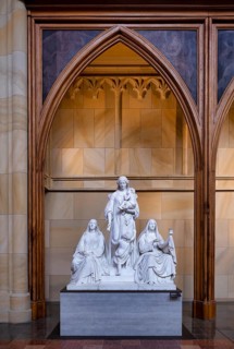 Interior view, group of figures Faith, Love, Hope, by August Kiss and Gustav Blaeser,