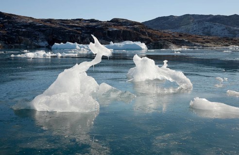 Icebergs, Bredefjord near Narsaq, Southwest Greenland