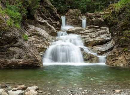 Waterfall in the Ostertaltobel, Allgäu, Germany, Europe